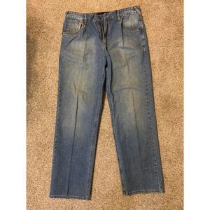 Vintage Phat Farms Jeans Adult 36x33 Blue Baggy Fit Wide‎ Leg Grunge Skater Y2K